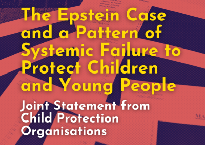 A Joint Statement from Child Protection Organisations: The Epstein Case